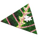 Exotic Green Leaf Wooden Puzzle Triangle View2