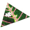 Exotic Green Leaf Wooden Puzzle Triangle View3