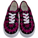 Pink And Black Seamless Pattern Kids  Classic Low Top Sneakers View1