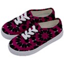 Pink And Black Seamless Pattern Kids  Classic Low Top Sneakers View2