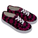 Pink And Black Seamless Pattern Kids  Classic Low Top Sneakers View3