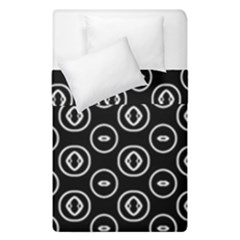 Black And White Pattern Duvet Cover Double Side (single Size) by Vaneshart