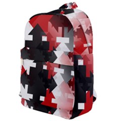 Black And Red Multi Direction Classic Backpack by Vaneshart