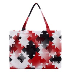 Black And Red Multi Direction Medium Tote Bag by Vaneshart