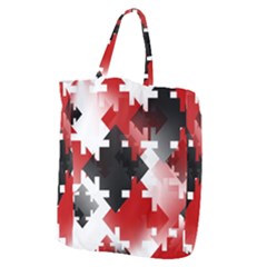 Black And Red Multi Direction Giant Grocery Tote by Vaneshart