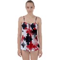 Black And Red Multi Direction Babydoll Tankini Set View1