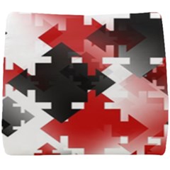 Black And Red Multi Direction Seat Cushion by Vaneshart