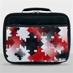 Black And Red Multi Direction Lunch Bag by Vaneshart