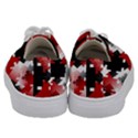 Black And Red Multi Direction Kids  Low Top Canvas Sneakers View4