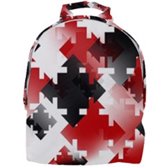 Black And Red Multi Direction Mini Full Print Backpack by Vaneshart