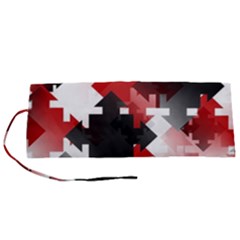 Black And Red Multi Direction Roll Up Canvas Pencil Holder (s) by Vaneshart