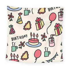 Kids Birthday Square Tapestry (large) by Vaneshart