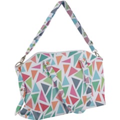 Colorful Triangle Vector Pattern Canvas Crossbody Bag