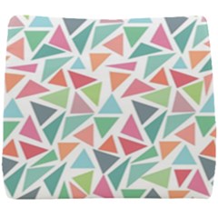 Colorful Triangle Vector Pattern Seat Cushion by Vaneshart