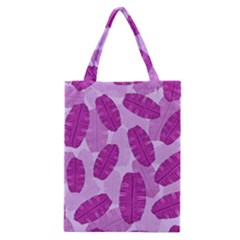 Exotic Tropical Leafs Watercolor Pattern Classic Tote Bag by Vaneshart