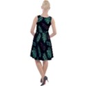 Tropical Leaves Pattern Knee Length Skater Dress View2