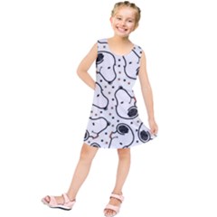 Dog Pattern Kids  Tunic Dress by Vaneshart