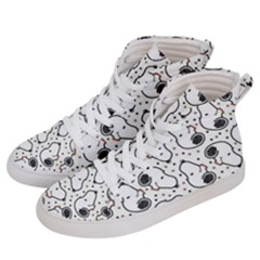 Dog Pattern Men s Hi-top Skate Sneakers by Vaneshart