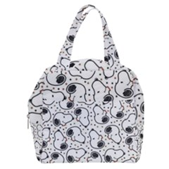 Dog Pattern Boxy Hand Bag