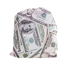 Mixed Dollars Drawstring Pouch (2xl) by Vaneshart