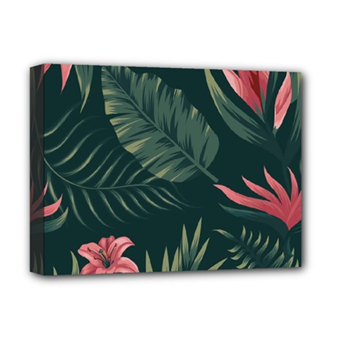 Tropical Flowers Pattern Tekstura Fon Background Pattern Deluxe Canvas 16  X 12  (stretched)  by Vaneshart