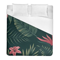 Tropical Flowers Pattern Tekstura Fon Background Pattern Duvet Cover (full/ Double Size) by Vaneshart