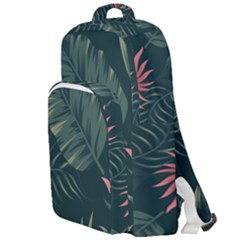 Tropical Flowers Pattern Tekstura Fon Background Pattern Double Compartment Backpack by Vaneshart