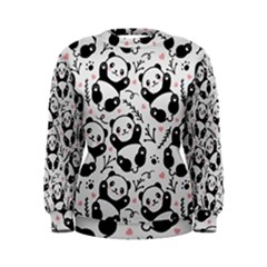 Panda Pattern Women s Sweatshirt by Vaneshart