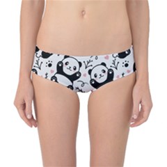 Panda Pattern Classic Bikini Bottoms by Vaneshart