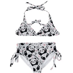 Panda Pattern Kids  Classic Bikini Set by Vaneshart