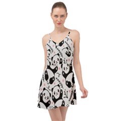 Panda Pattern Summer Time Chiffon Dress by Vaneshart