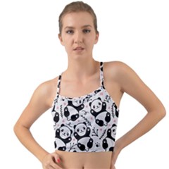 Panda Pattern Mini Tank Bikini Top