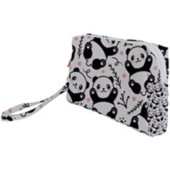 Panda Pattern Wristlet Pouch Bag (small)