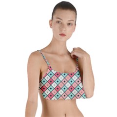 Romboidal Vector Pattern Layered Top Bikini Top 