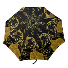 Floral Pattern Background Folding Umbrellas by Vaneshart