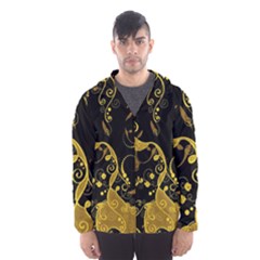 Floral Pattern Background Men s Hooded Windbreaker by Vaneshart