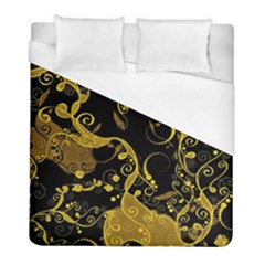 Floral Pattern Background Duvet Cover (full/ Double Size) by Vaneshart