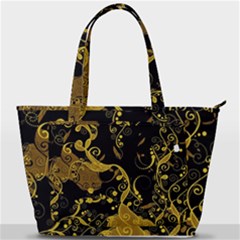 Floral Pattern Background Back Pocket Shoulder Bag 