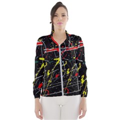 Random Paint Splats Background Women s Windbreaker by Vaneshart