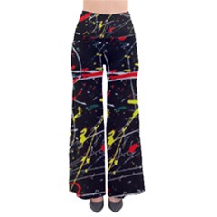 Random Paint Splats Background So Vintage Palazzo Pants by Vaneshart