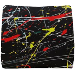 Random Paint Splats Background Seat Cushion by Vaneshart