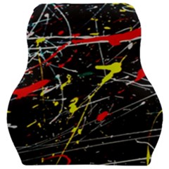 Random Paint Splats Background Car Seat Velour Cushion  by Vaneshart