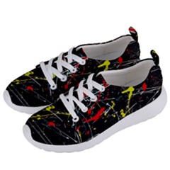 Random Paint Splats Background Women s Lightweight Sports Shoes by Vaneshart