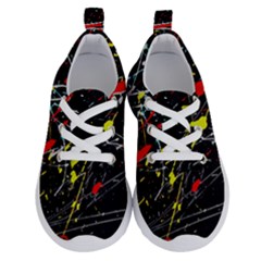 Random Paint Splats Background Running Shoes by Vaneshart