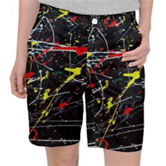 Random Paint Splats Background Pocket Shorts by Vaneshart