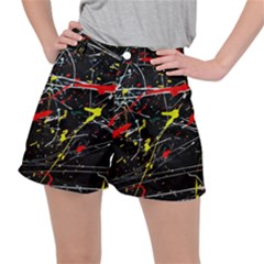 Random Paint Splats Background Ripstop Shorts by Vaneshart