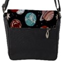 Space Galaxy Pattern Flap Closure Messenger Bag (S) View1