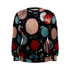 Space Galaxy Pattern Women s Sweatshirt