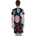 Space Galaxy Pattern Short Sleeve Nightdress View2