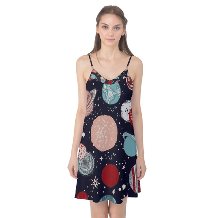 Space Galaxy Pattern Camis Nightgown